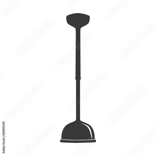Silhouette toilet plunger black color only