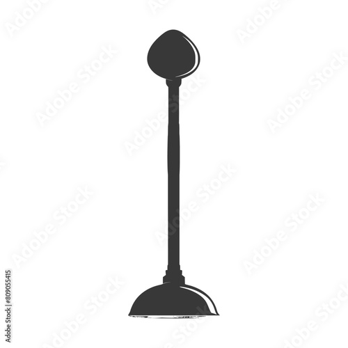 Silhouette toilet plunger black color only