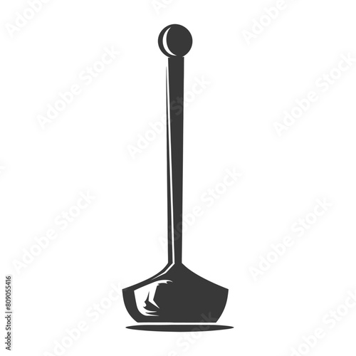 Silhouette toilet plunger black color only