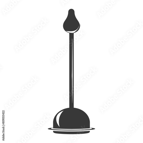 Silhouette toilet plunger black color only
