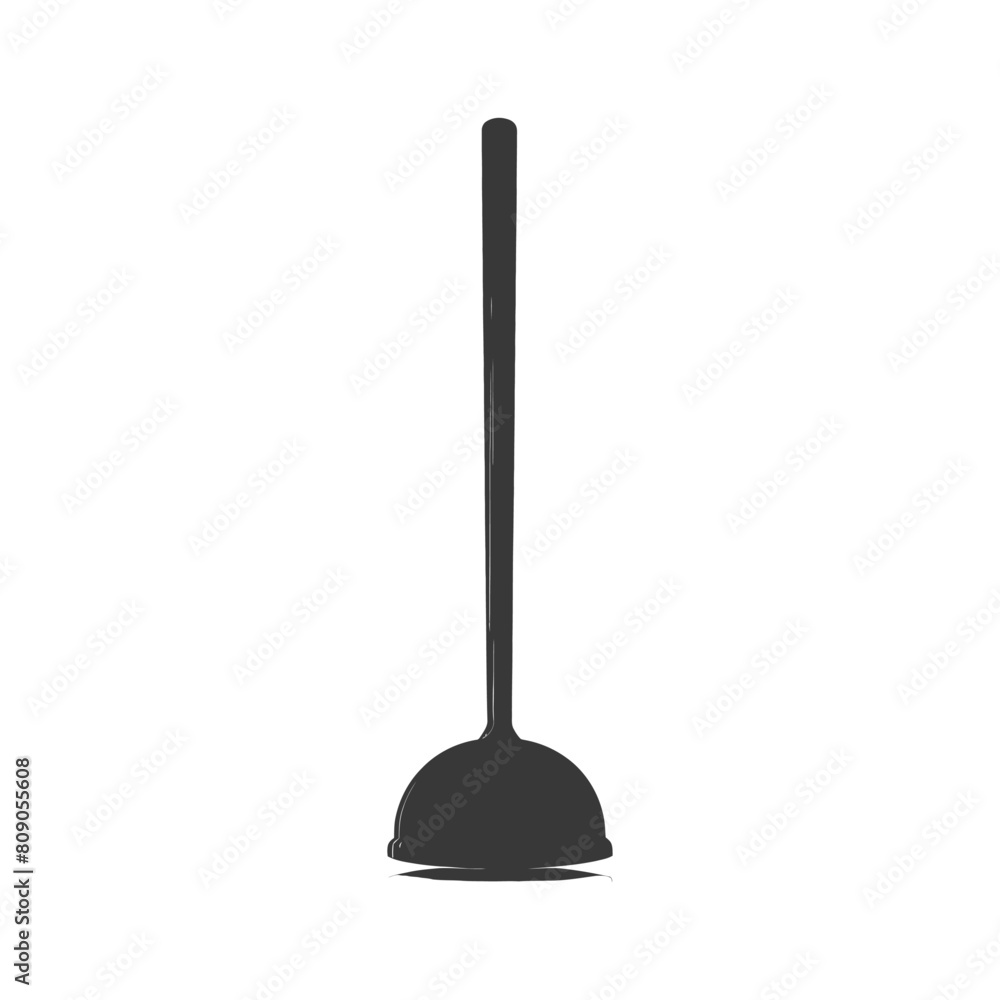Silhouette toilet plunger black color only Silhouette toilet plunger black color only