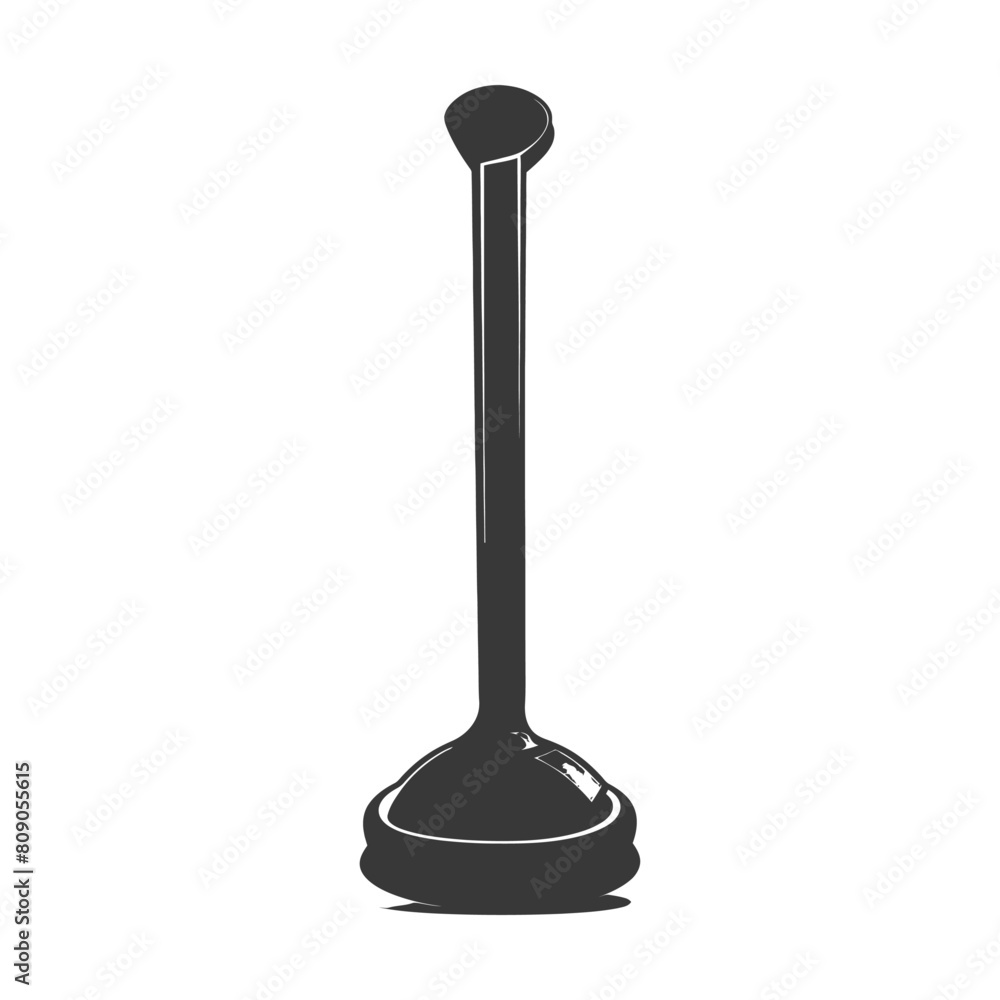 Silhouette toilet plunger black color only Silhouette toilet plunger black color only