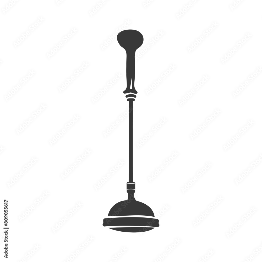 Silhouette toilet plunger black color only Silhouette toilet plunger black color only