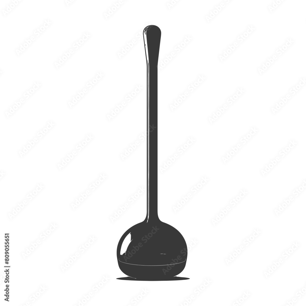 Silhouette toilet plunger black color only Silhouette toilet plunger black color only