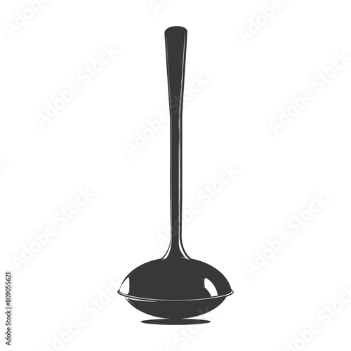 Silhouette toilet plunger black color only