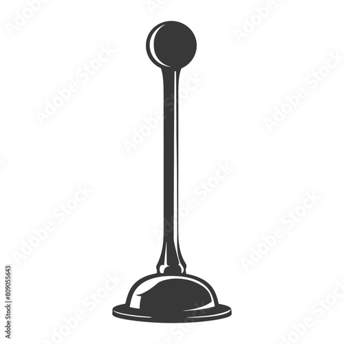 Silhouette toilet plunger black color only