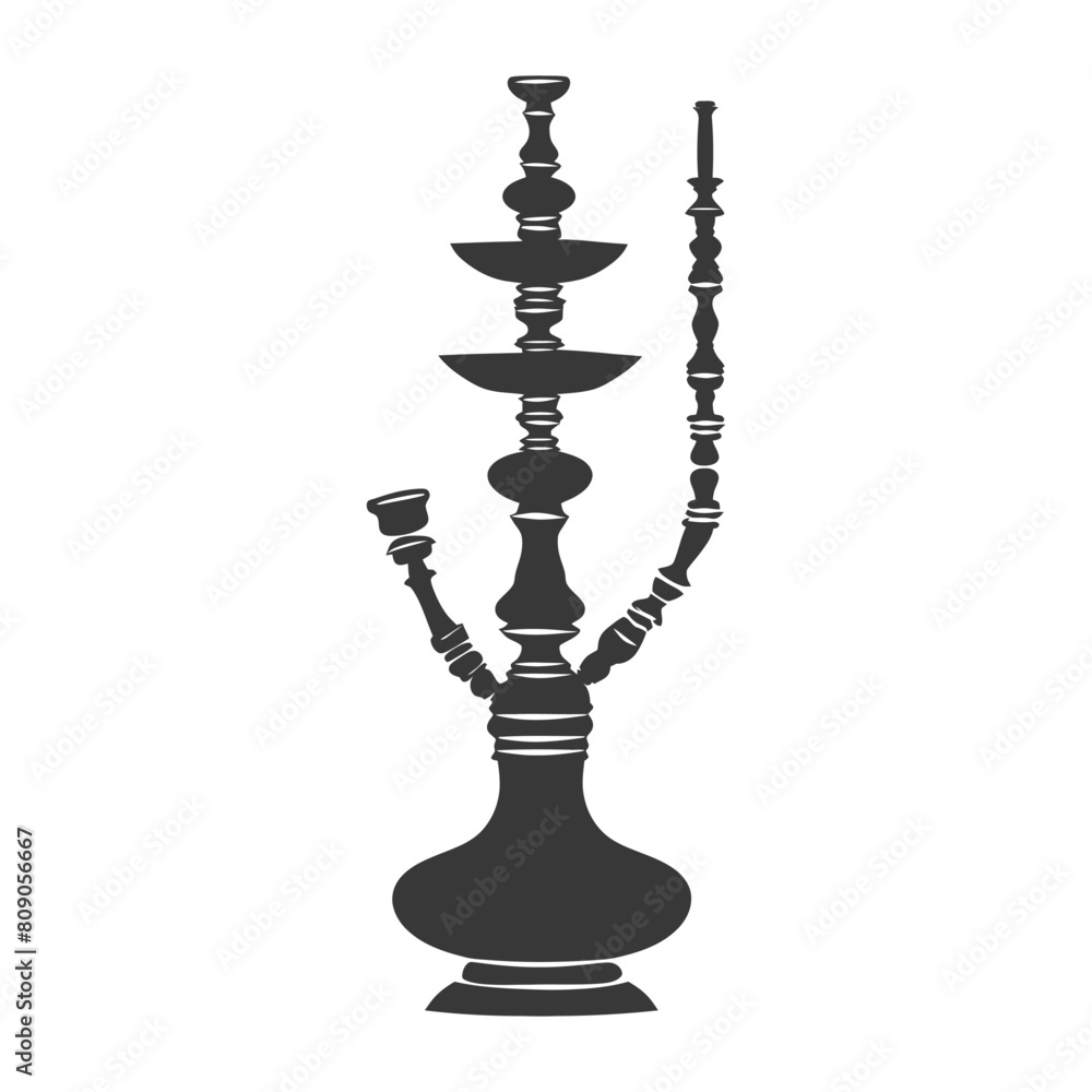 Silhouette Desarj Turkish Hookahs Traditional Shisha black color only Silhouette Desarj Turkish Hookahs Traditional Shisha black color only