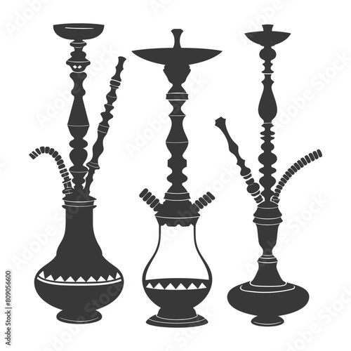 Silhouette Desarj Turkish Hookahs Traditional Shisha black color only