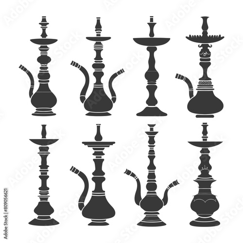 Silhouette Desarj Turkish Hookahs Traditional Shisha black color only