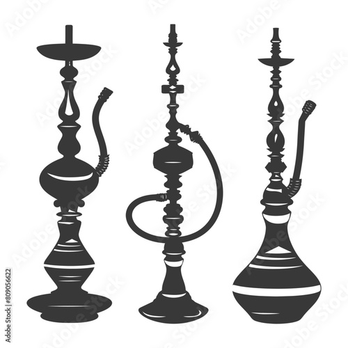 Silhouette Desarj Turkish Hookahs Traditional Shisha black color only