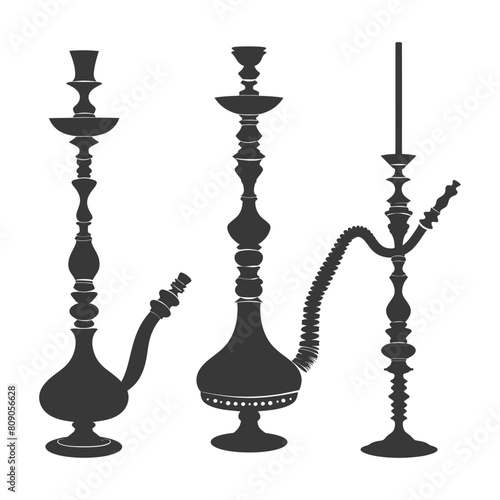 Silhouette Desarj Turkish Hookahs Traditional Shisha black color only