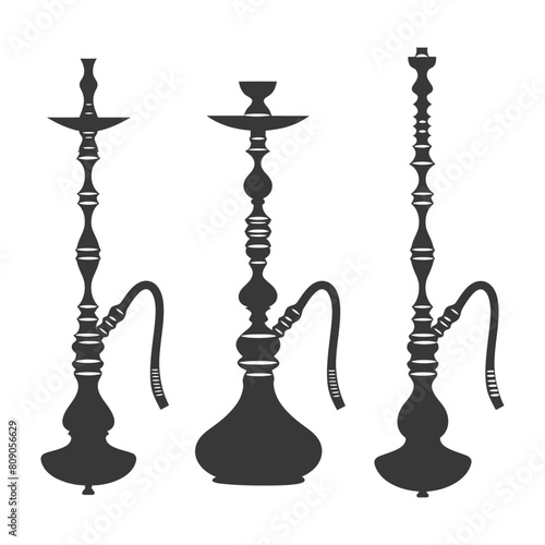 Silhouette Desarj Turkish Hookahs Traditional Shisha black color only