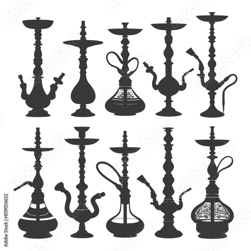 Silhouette Desarj Turkish Hookahs Traditional Shisha black color only