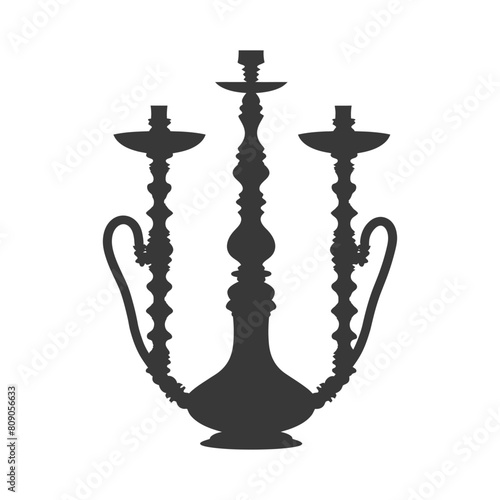 Silhouette Desarj Turkish Hookahs Traditional Shisha black color only