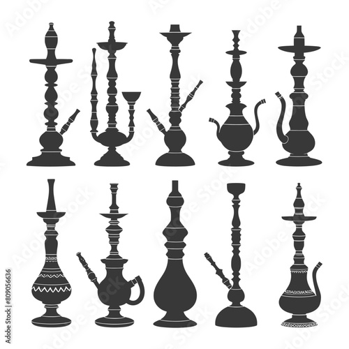 Silhouette Desarj Turkish Hookahs Traditional Shisha black color only