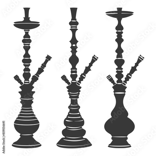 Silhouette Desarj Turkish Hookahs Traditional Shisha black color only