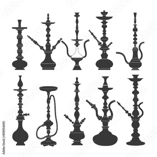 Silhouette Desarj Turkish Hookahs Traditional Shisha black color only