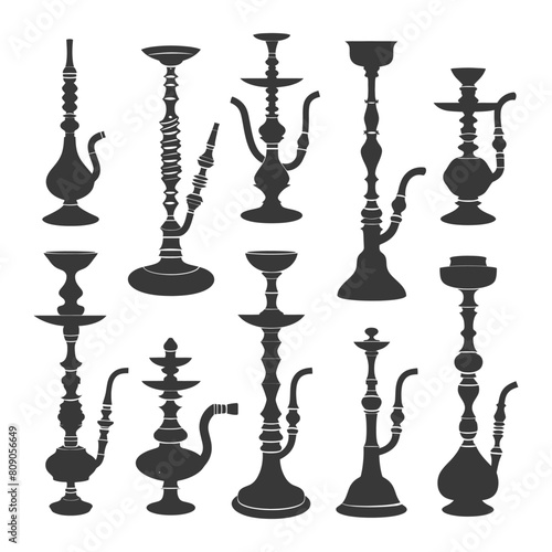 Silhouette Desarj Turkish Hookahs Traditional Shisha black color only