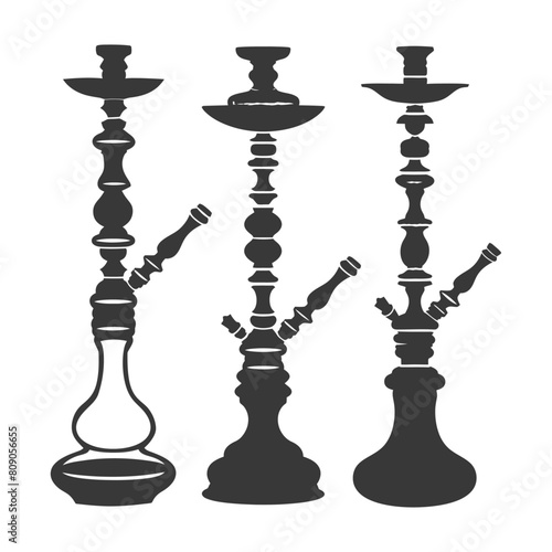 Silhouette Desarj Turkish Hookahs Traditional Shisha black color only