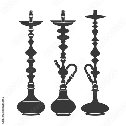 Silhouette Desarj Turkish Hookahs Traditional Shisha black color only