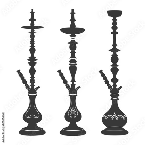 Silhouette Desarj Turkish Hookahs Traditional Shisha black color only