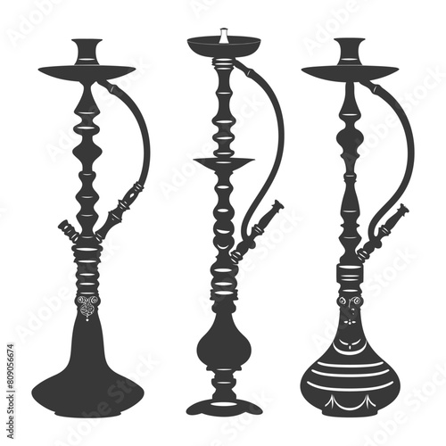 Silhouette Desarj Turkish Hookahs Traditional Shisha black color only