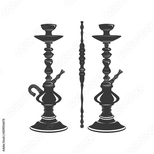 Silhouette Desarj Turkish Hookahs Traditional Shisha black color only