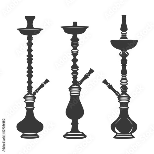 Silhouette Desarj Turkish Hookahs Traditional Shisha black color only