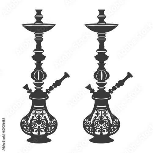 Silhouette Desarj Turkish Hookahs Traditional Shisha black color only