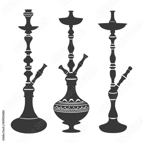 Silhouette Desarj Turkish Hookahs Traditional Shisha black color only
