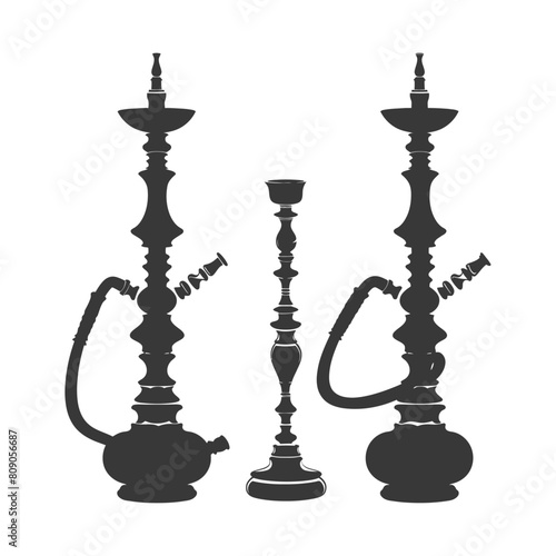 Silhouette Desarj Turkish Hookahs Traditional Shisha black color only