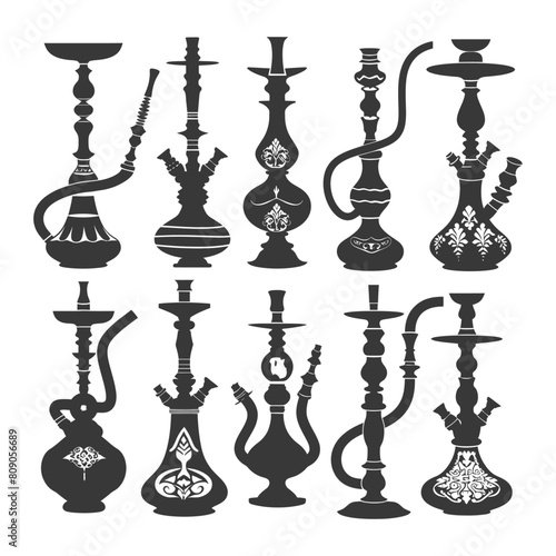 Silhouette Desarj Turkish Hookahs Traditional Shisha black color only