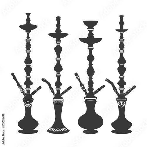 Silhouette Desarj Turkish Hookahs Traditional Shisha black color only