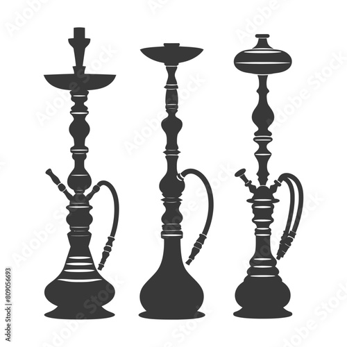 Silhouette Desarj Turkish Hookahs Traditional Shisha black color only