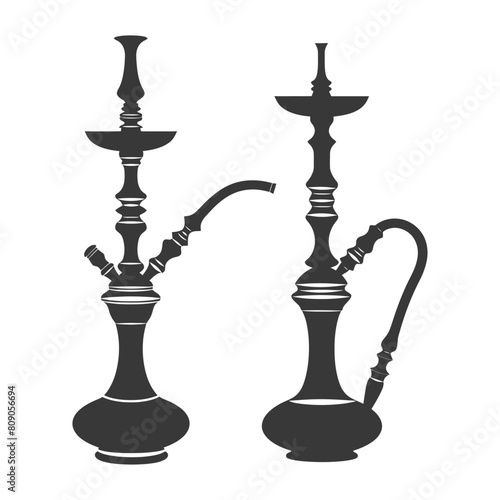 Silhouette Desarj Turkish Hookahs Traditional Shisha black color only