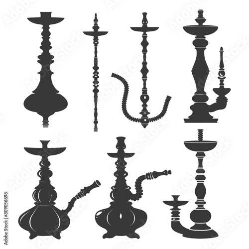 Silhouette Desarj Turkish Hookahs Traditional Shisha black color only