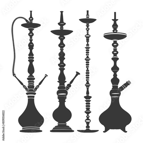 Silhouette Desarj Turkish Hookahs Traditional Shisha black color only
