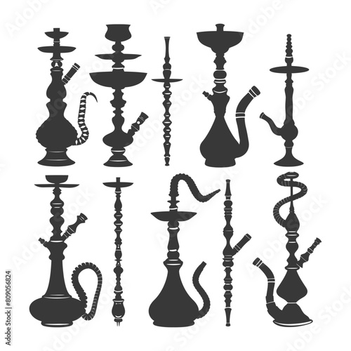 Silhouette Desarj Turkish Hookahs Traditional Shisha black color only