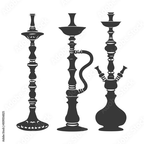 Silhouette Desarj Turkish Hookahs Traditional Shisha black color only