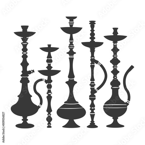 Silhouette Desarj Turkish Hookahs Traditional Shisha black color only