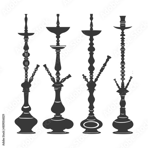 Silhouette Desarj Turkish Hookahs Traditional Shisha black color only