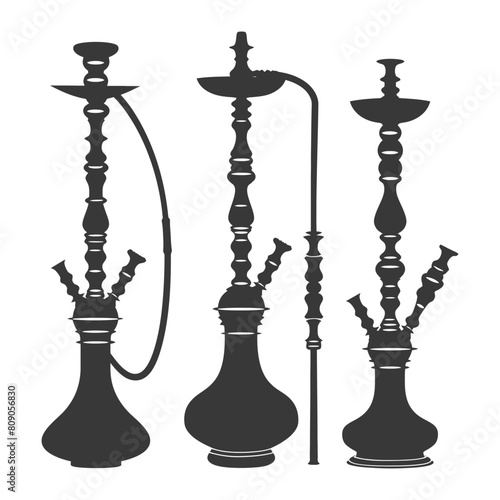 Silhouette Desarj Turkish Hookahs Traditional Shisha black color only