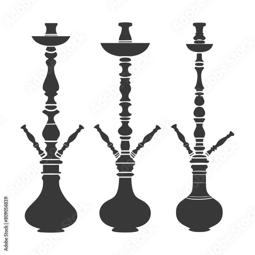 Silhouette Desarj Turkish Hookahs Traditional Shisha black color only