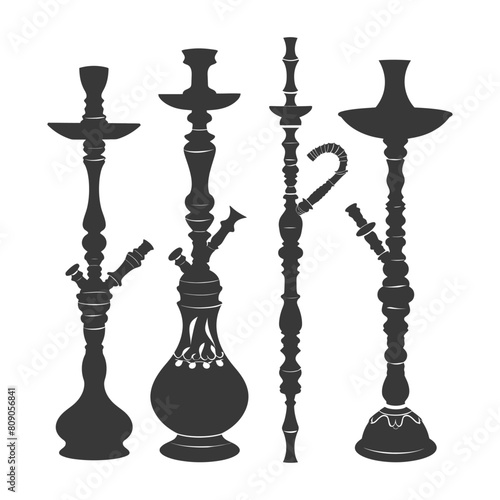 Silhouette Desarj Turkish Hookahs Traditional Shisha black color only