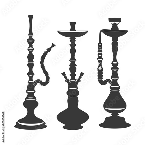 Silhouette Desarj Turkish Hookahs Traditional Shisha black color only