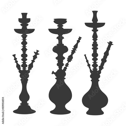 Silhouette Desarj Turkish Hookahs Traditional Shisha black color only