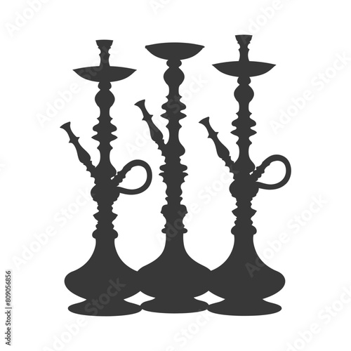 Silhouette Desarj Turkish Hookahs Traditional Shisha black color only