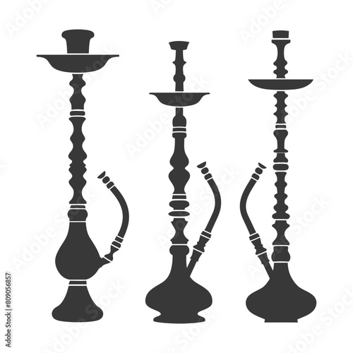 Silhouette Desarj Turkish Hookahs Traditional Shisha black color only