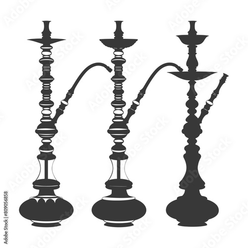 Silhouette Desarj Turkish Hookahs Traditional Shisha black color only