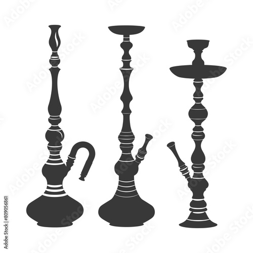 Silhouette Desarj Turkish Hookahs Traditional Shisha black color only